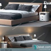 3D Model Bed Free Download Giường 450