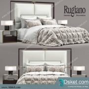 3D Model Bed Free Download Giường 454