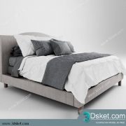 3D Model Bed Free Download Giường 464