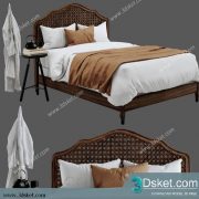3D Model Bed Free Download Giường 472