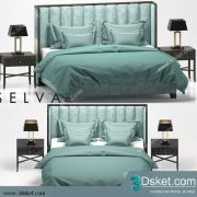 3D Model Bed Free Download Giường 482