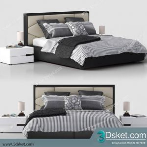 3D Model Bed Free Download Giường 496