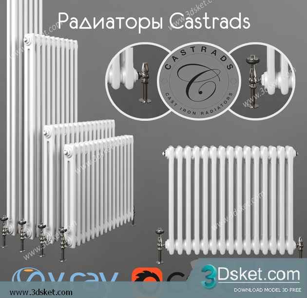 3D Model Fireplace Free Download 015