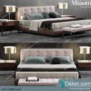 3D Model Bed Free Download Giường 499