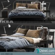 3D Model Bed Free Download Giường 507