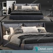 3D Model Bed Free Download Giường 522