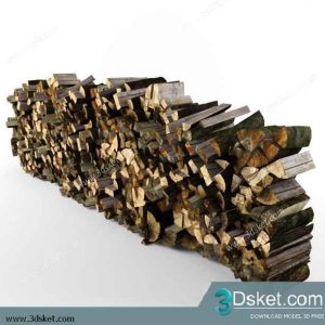 3D Model Fireplace Free Download 001