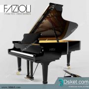3D Model Piano Free Download 001