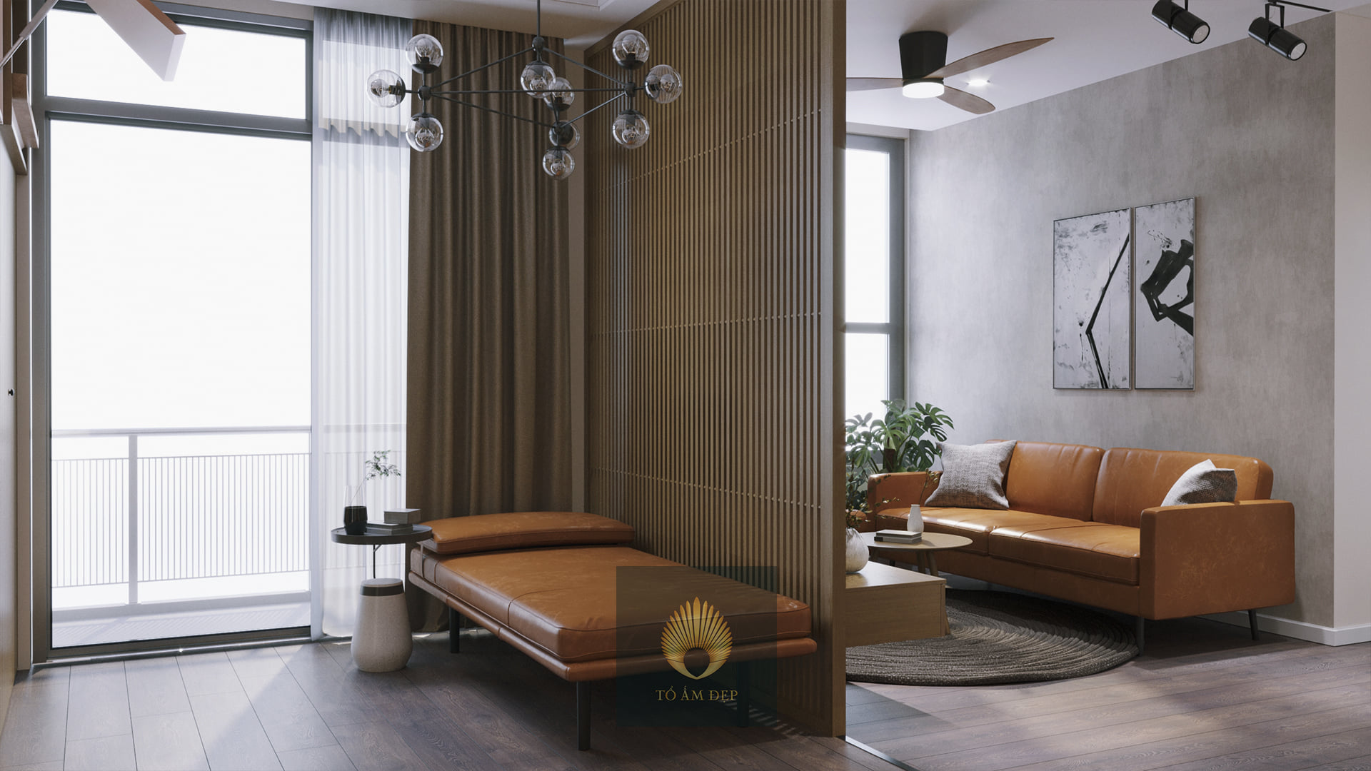 3D Interior Model Kitchen Living room 0224 Scene 3dsmax