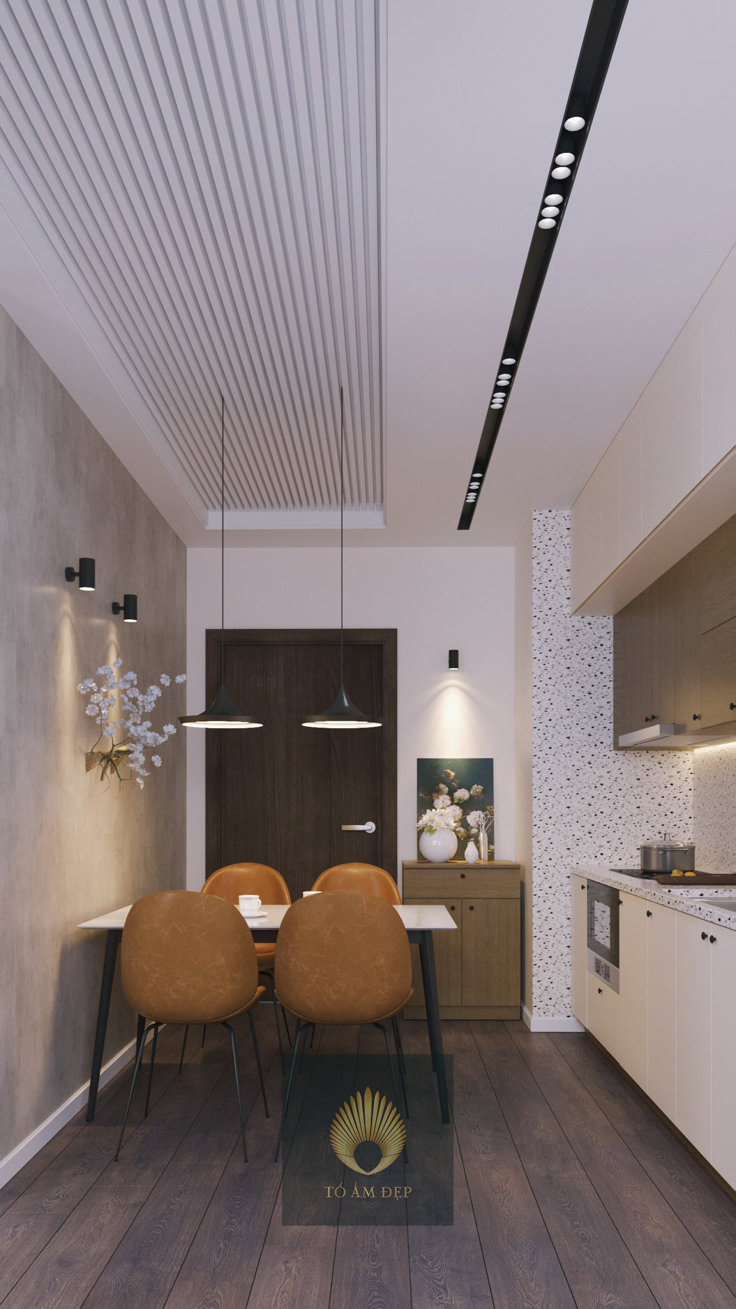 3D Interior Model Kitchen Living room 0224 Scene 3dsmax