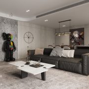 3D Interior Model Kitchen Living room 0229 Scene 3dsmax