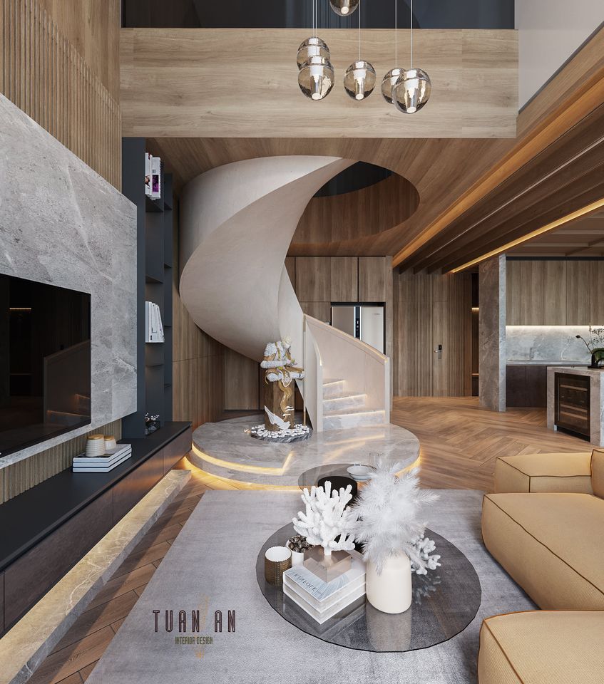 3D Interior Model Kitchen Living room 0232 Scene 3dsmax