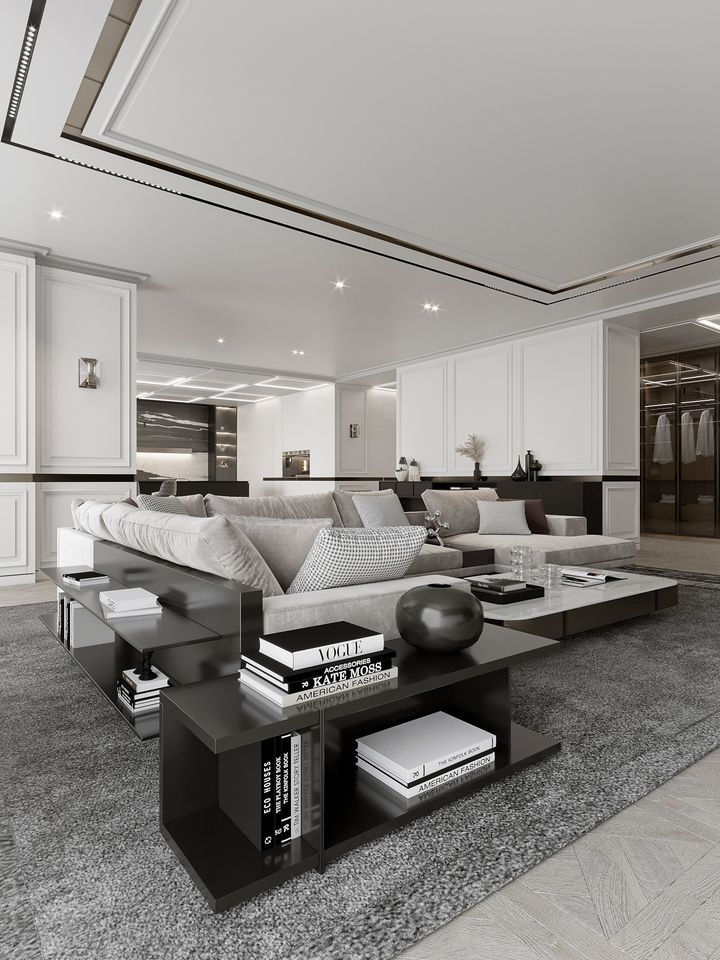 3D Interior Model Kitchen Living room 0235 Scene 3dsmax