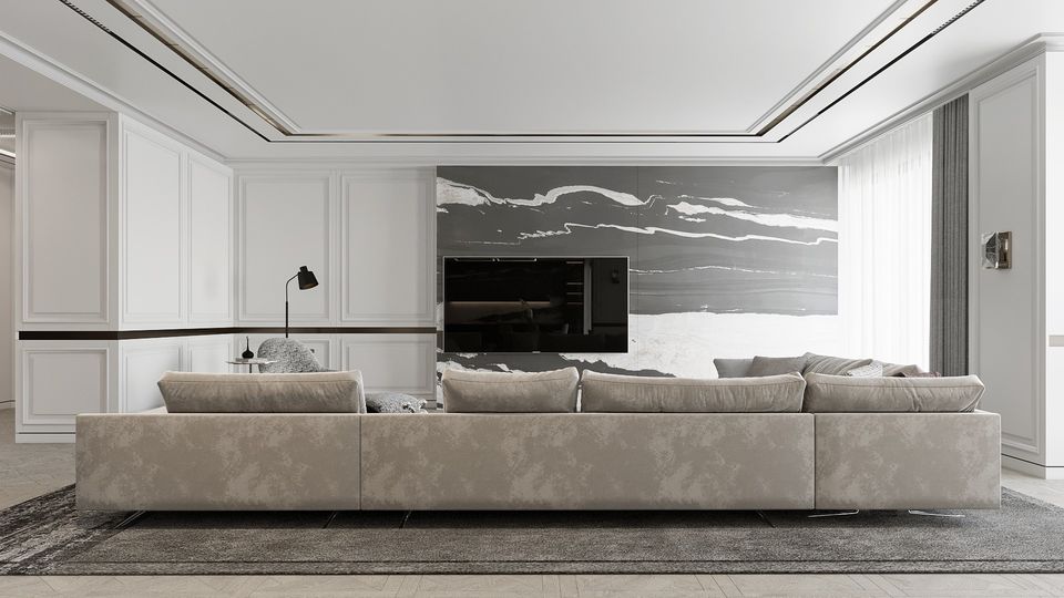 3D Interior Model Kitchen Living room 0235 Scene 3dsmax