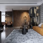 3D Interior Model Kitchen Living room 0236 Scene 3dsmax