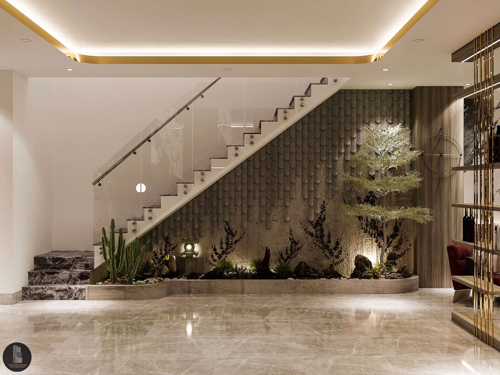 3D Interior Model Kitchen Living room 0239 Scene 3dsmax