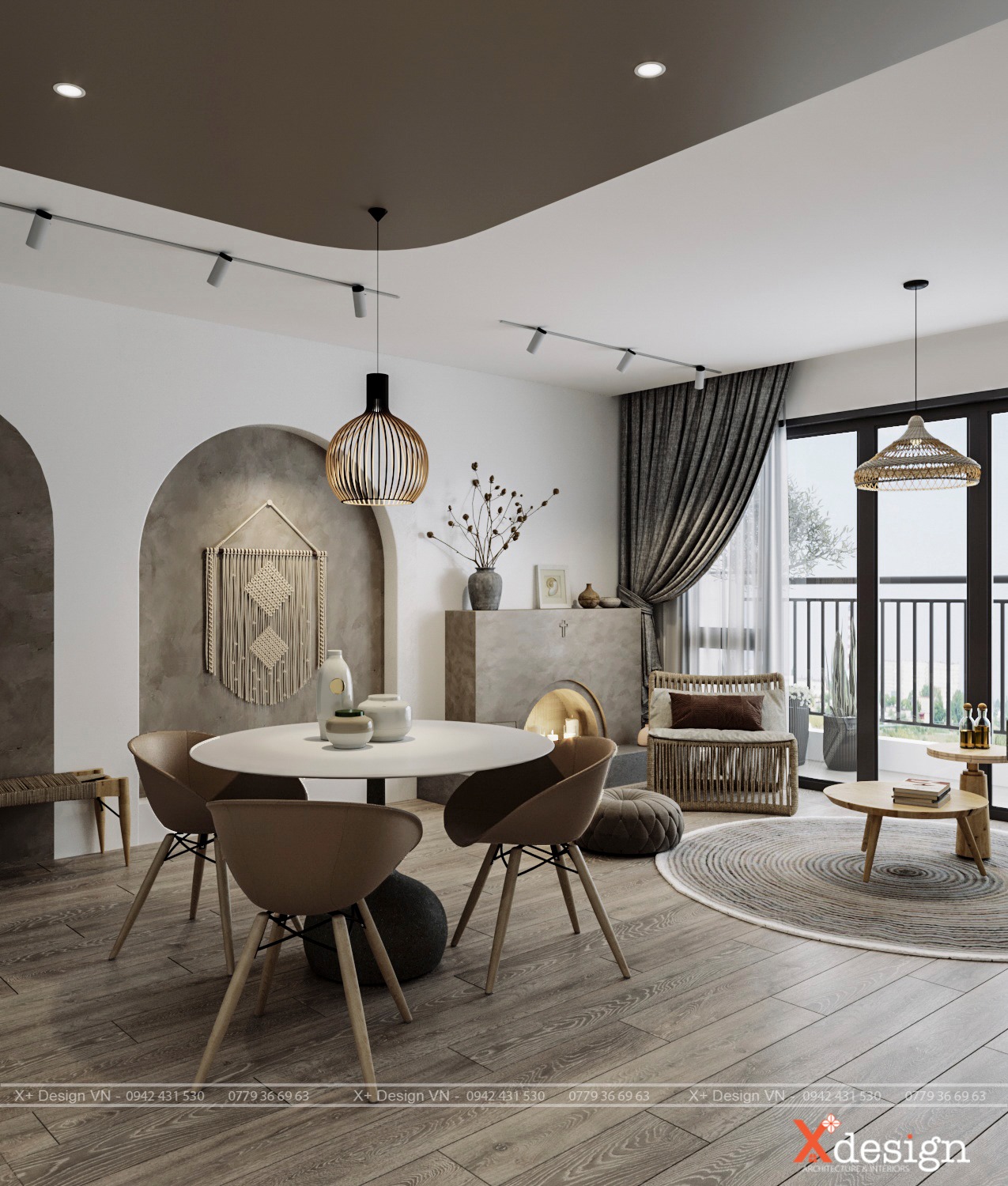 3D Interior Model Kitchen Living room 0240 Scene 3dsmax