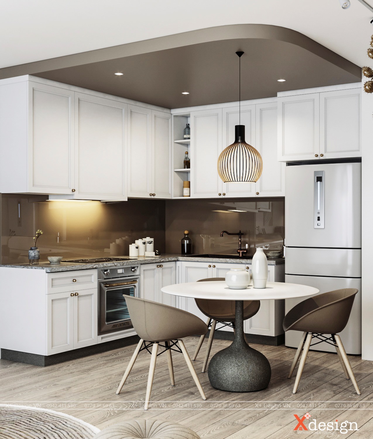 3D Interior Model Kitchen Living room 0240 Scene 3dsmax