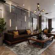 3D Interior Model Kitchen Living room 0242 Scene 3dsmax