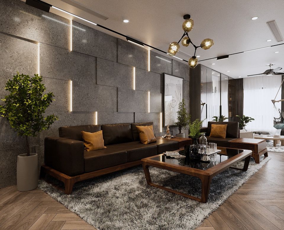 3D Interior Model Kitchen Living room 0242 Scene 3dsmax