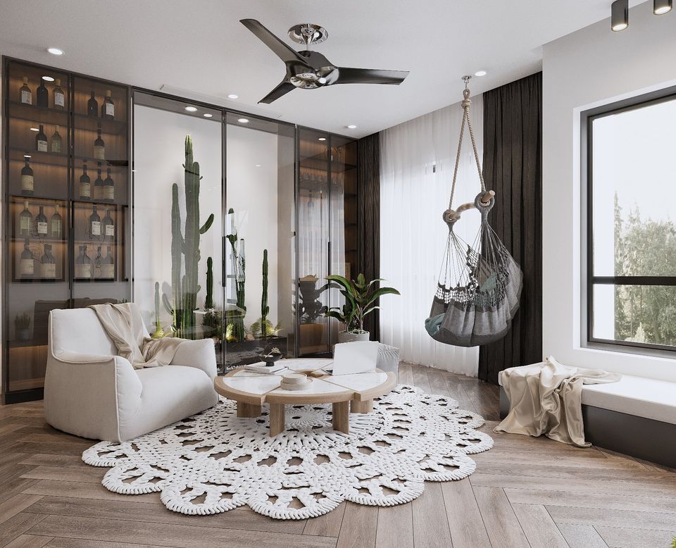 3D Interior Model Kitchen Living room 0242 Scene 3dsmax