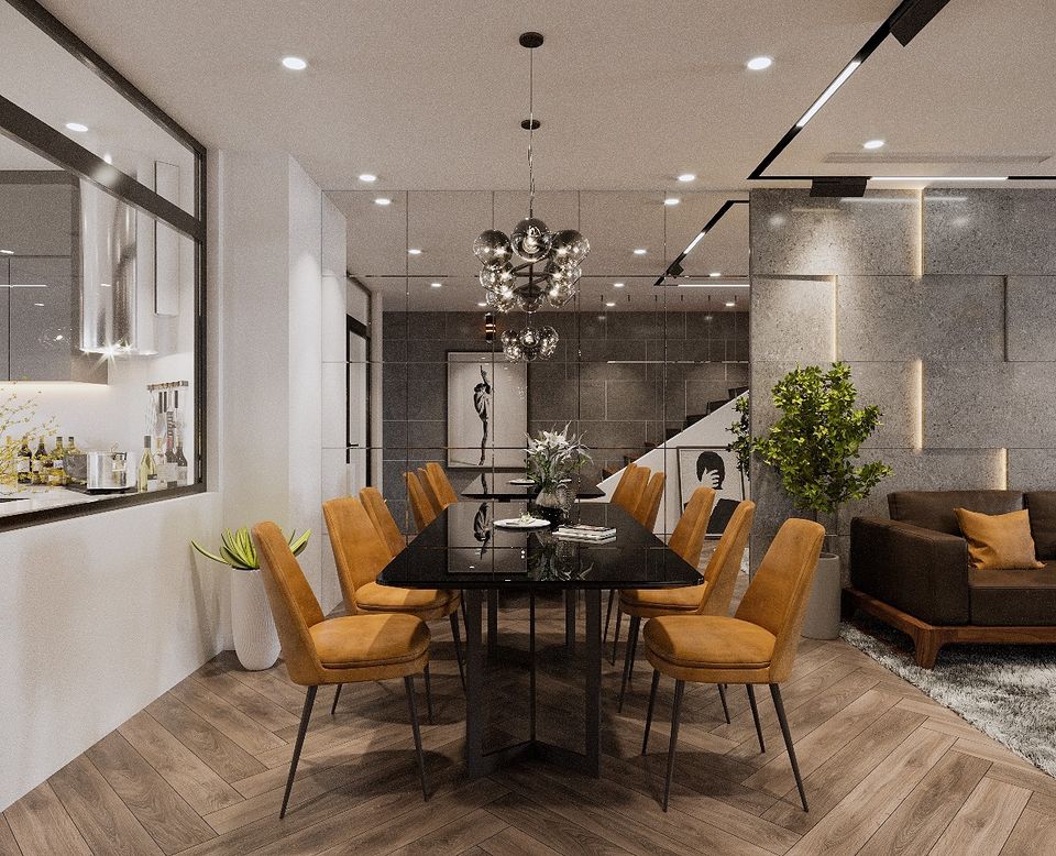 3D Interior Model Kitchen Living room 0242 Scene 3dsmax