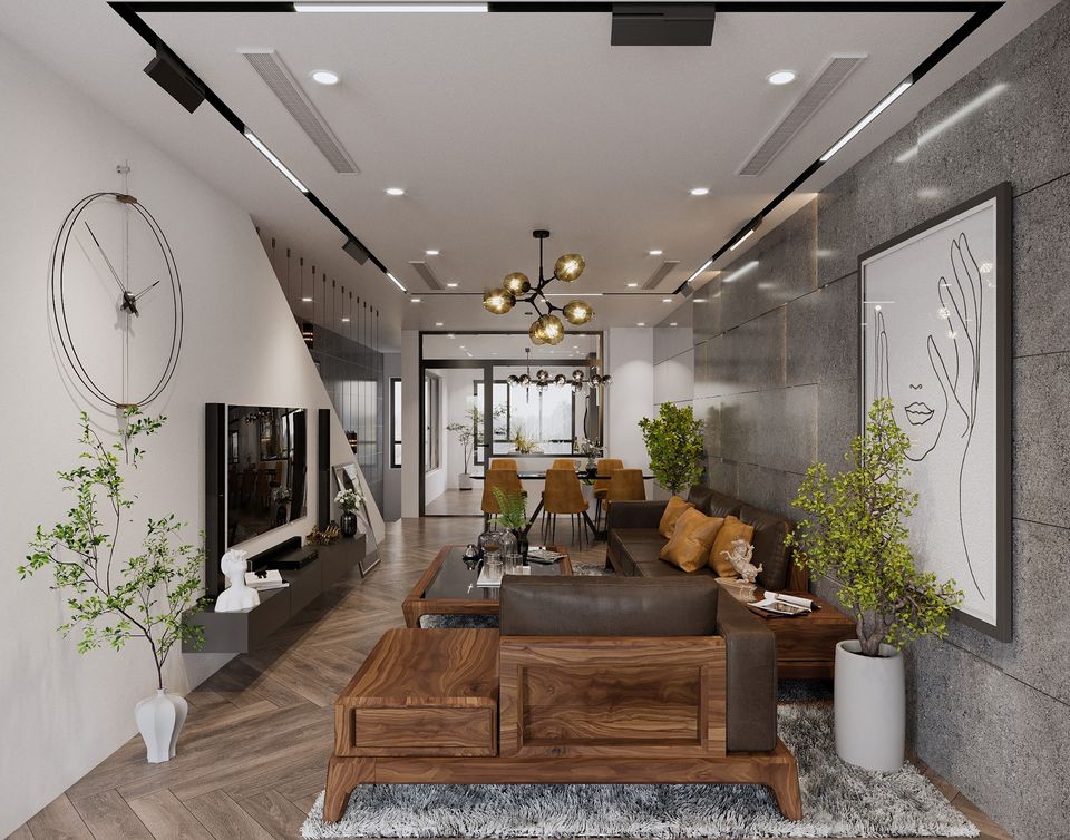 3D Interior Model Kitchen Living room 0242 Scene 3dsmax