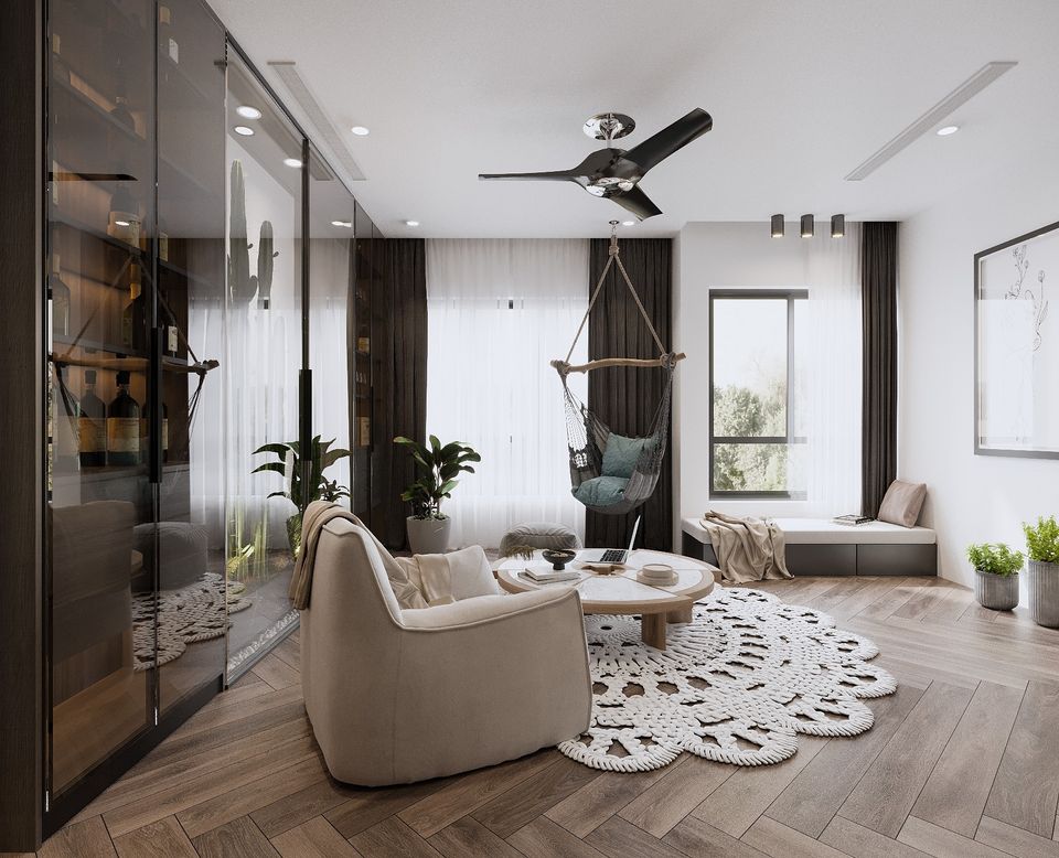 3D Interior Model Kitchen Living room 0242 Scene 3dsmax