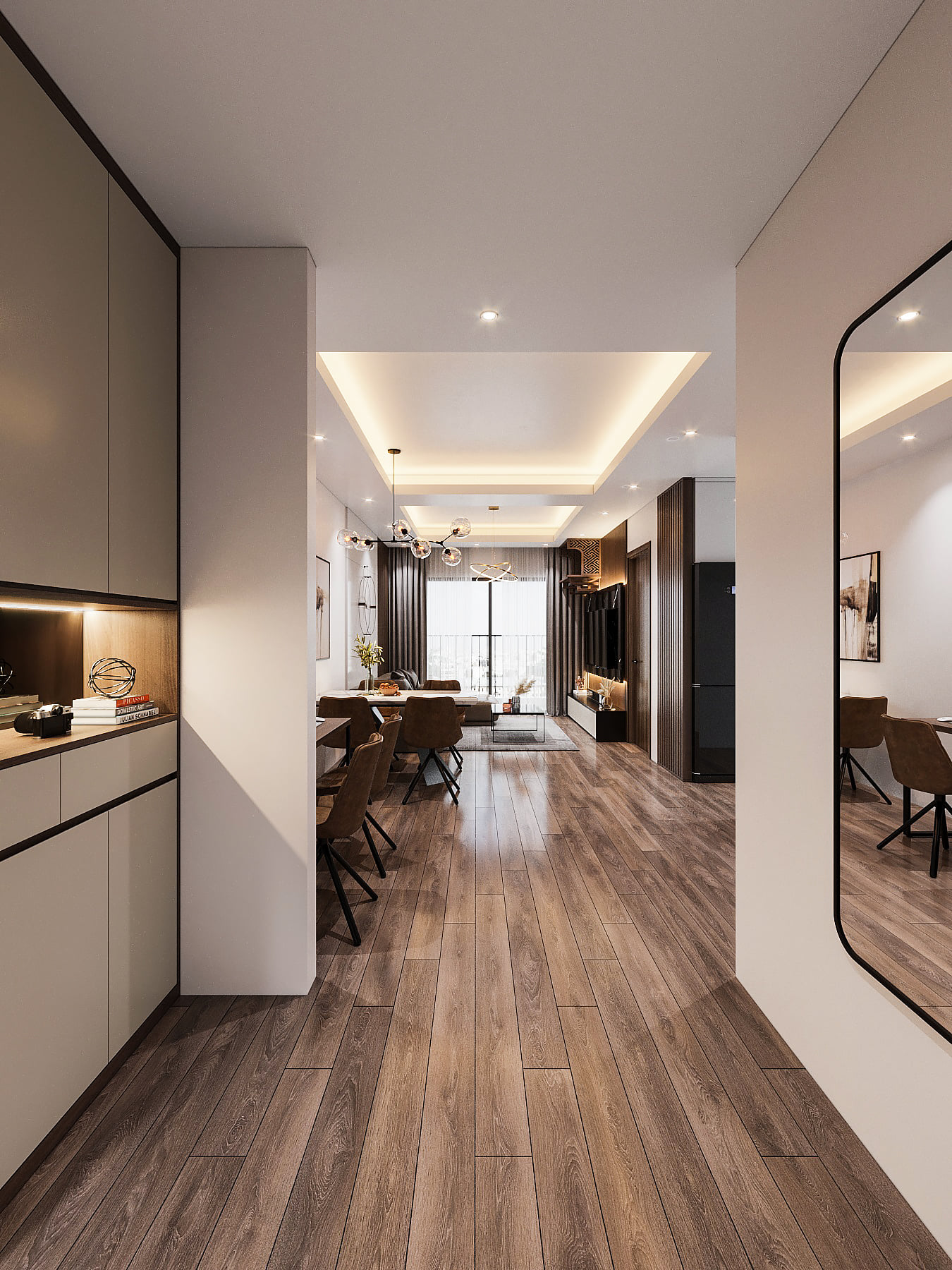 3D Interior Model Kitchen Living room 0244 Scene 3dsmax