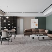 3D Interior Model Kitchen Living room 0247 Scene 3dsmax