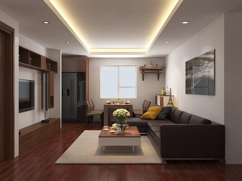 3D Interior Model Kitchen Living room 0249 Scene 3dsmax