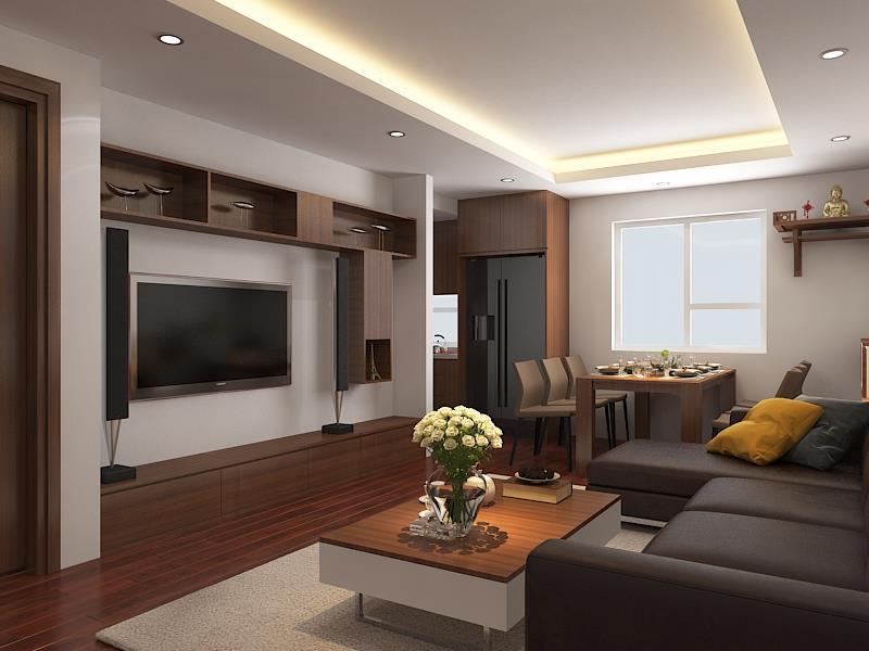 3D Interior Model Kitchen Living room 0249 Scene 3dsmax