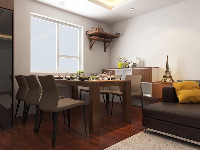 3D Interior Model Kitchen Living room 0249 Scene 3dsmax