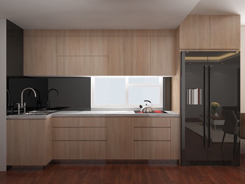 3D Interior Model Kitchen Living room 0249 Scene 3dsmax