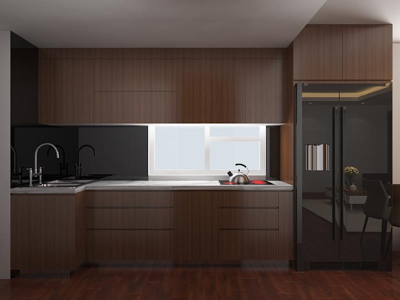 3D Interior Model Kitchen Living room 0249 Scene 3dsmax