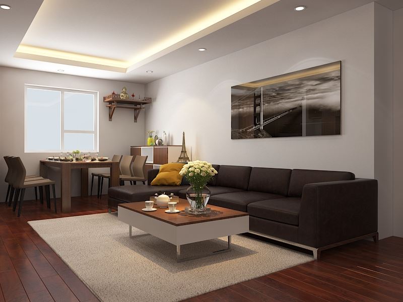 3D Interior Model Kitchen Living room 0249 Scene 3dsmax