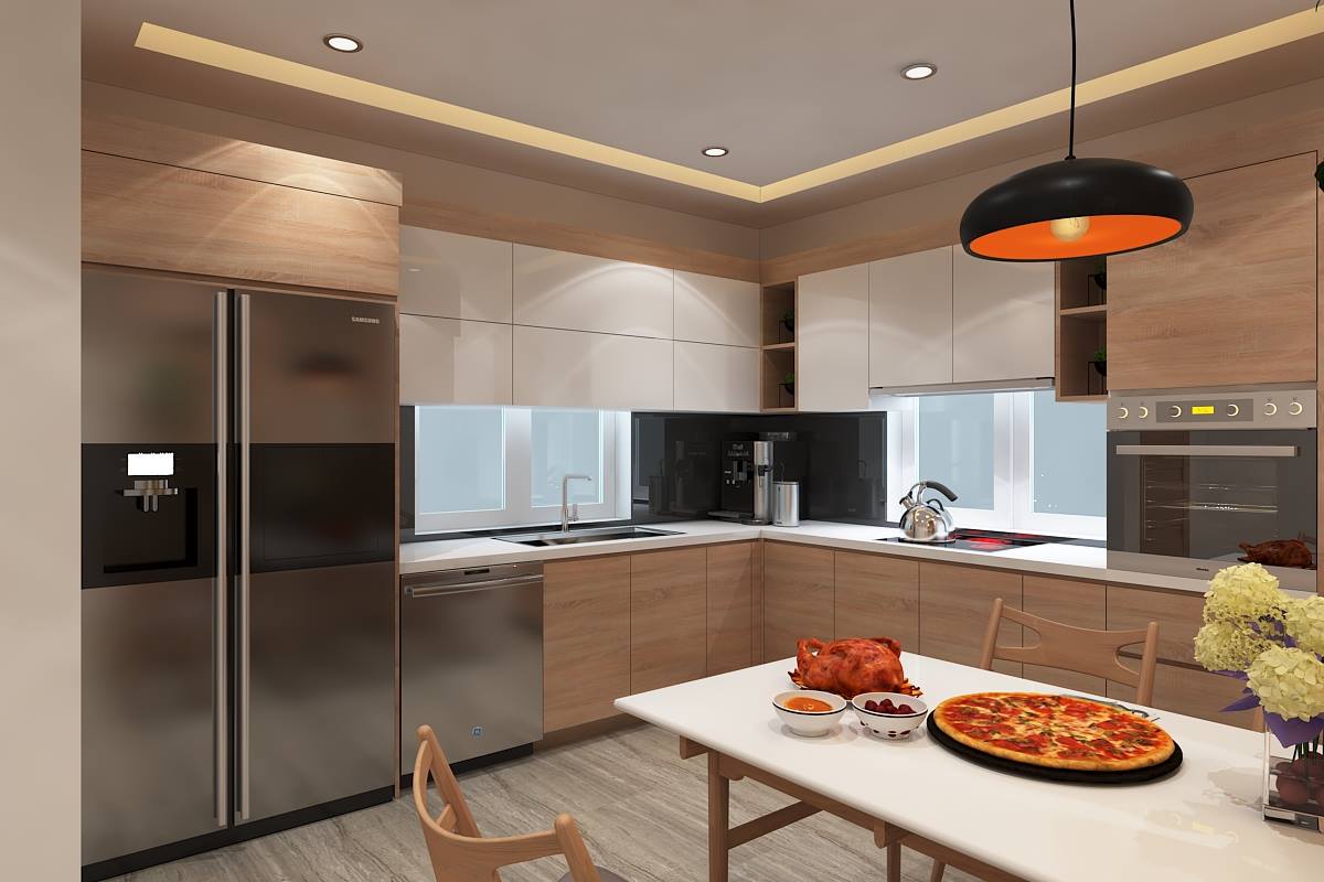 3D Interior Model Kitchen Living room 0250 Scene 3dsmax