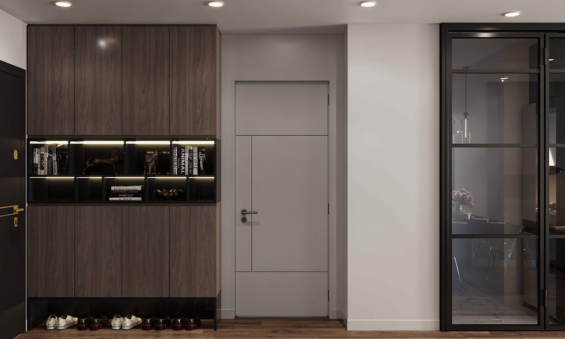 3D Interior Model Kitchen Living room 0251 Scene 3dsmax