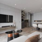 3D Interior Model Kitchen Living room 0255 Scene 3dsmax