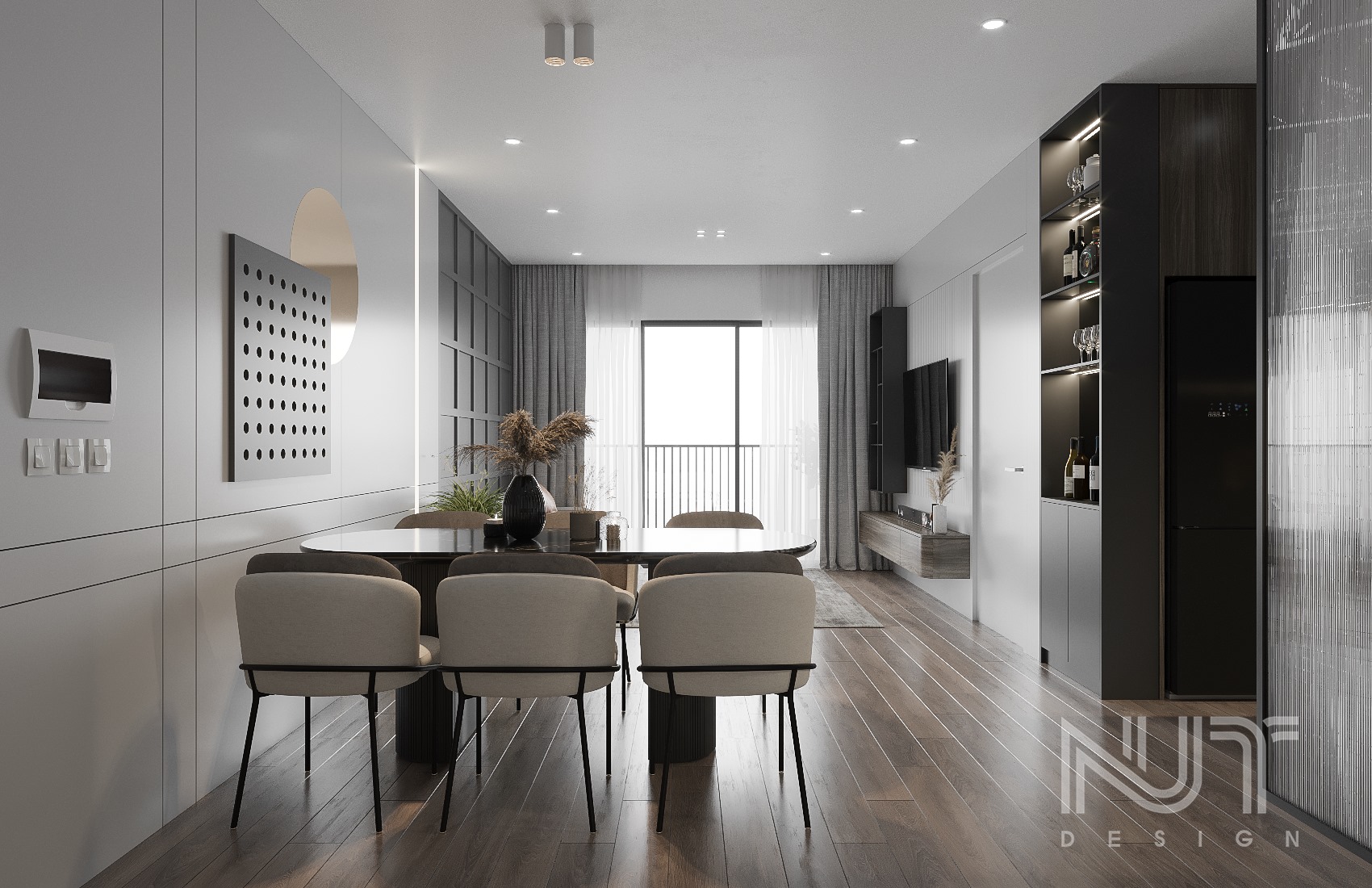 3D Interior Model Kitchen Living room 0255 Scene 3dsmax