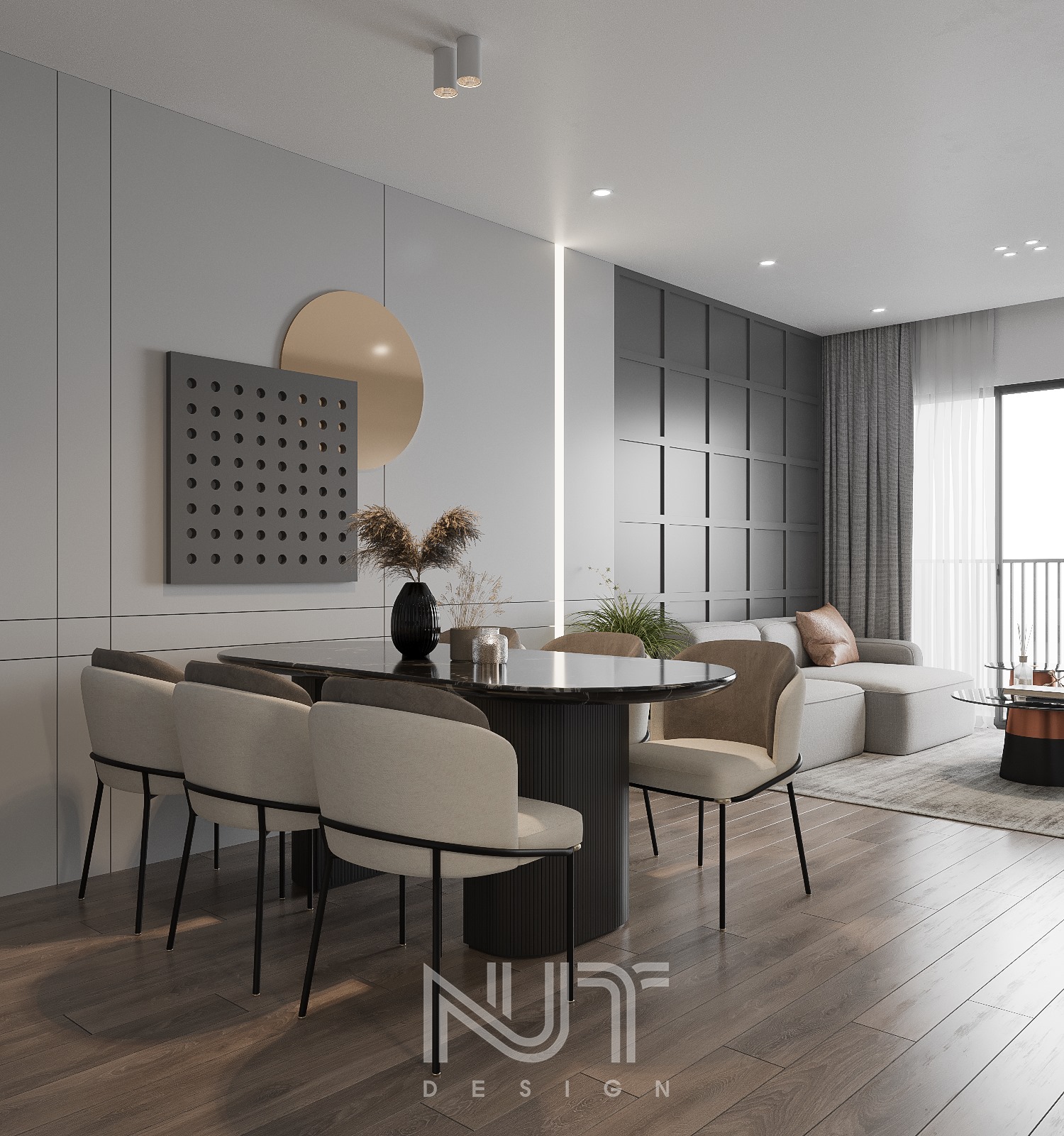 3D Interior Model Kitchen Living room 0255 Scene 3dsmax