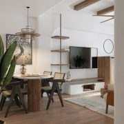 3D Interior Model Kitchen Living room 0258 Scene 3dsmax