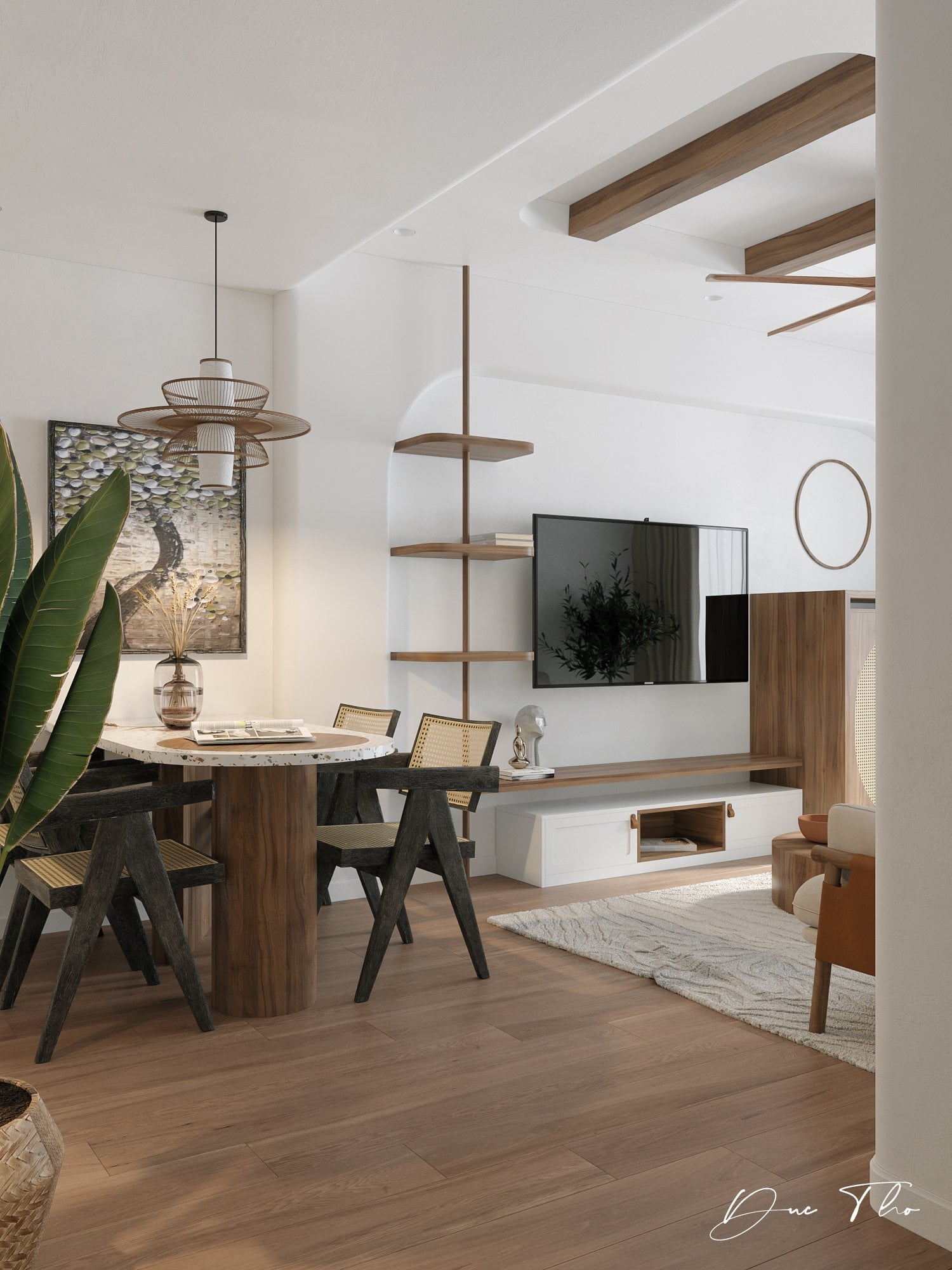 3D Interior Model Kitchen Living room 0258 Scene 3dsmax