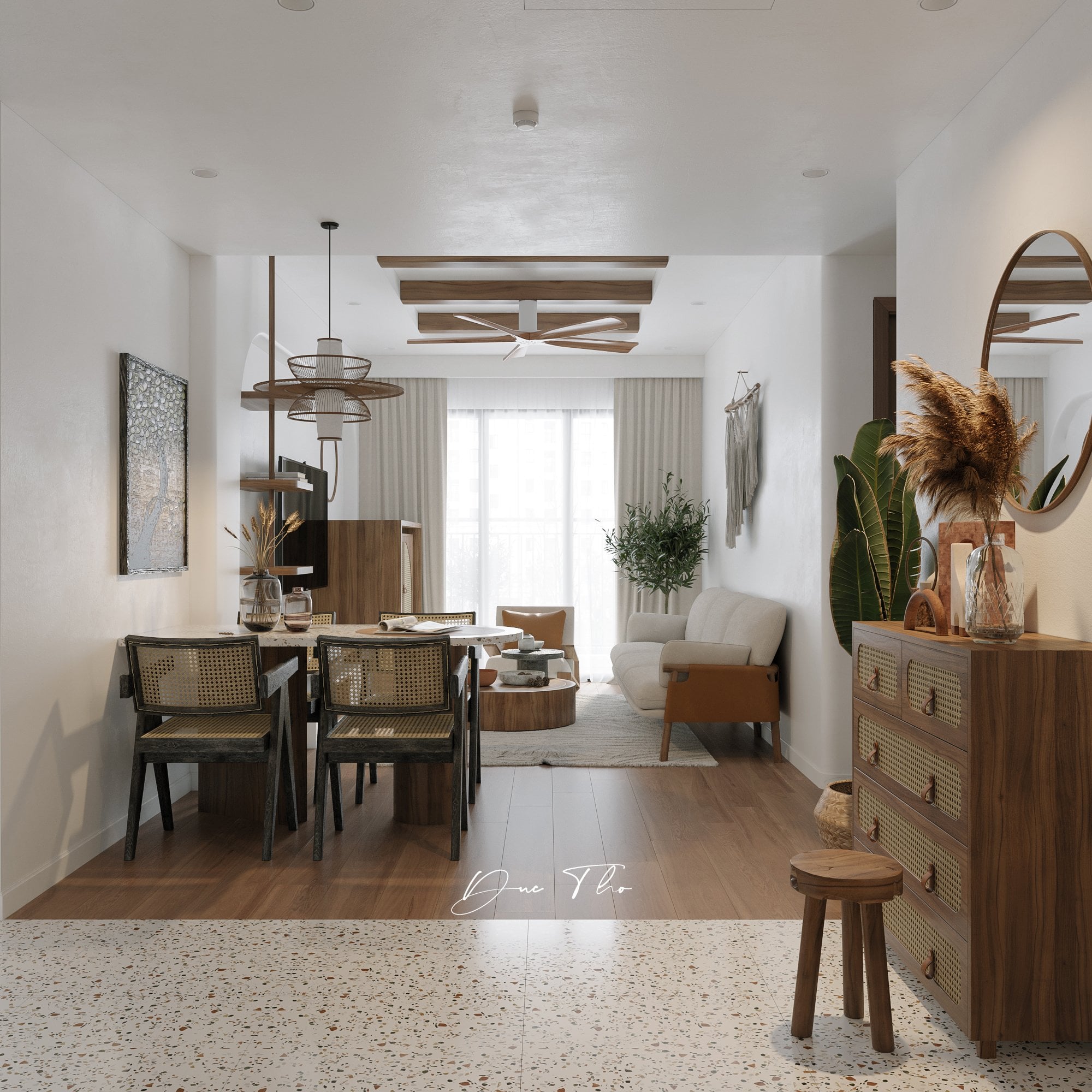 3D Interior Model Kitchen Living room 0258 Scene 3dsmax