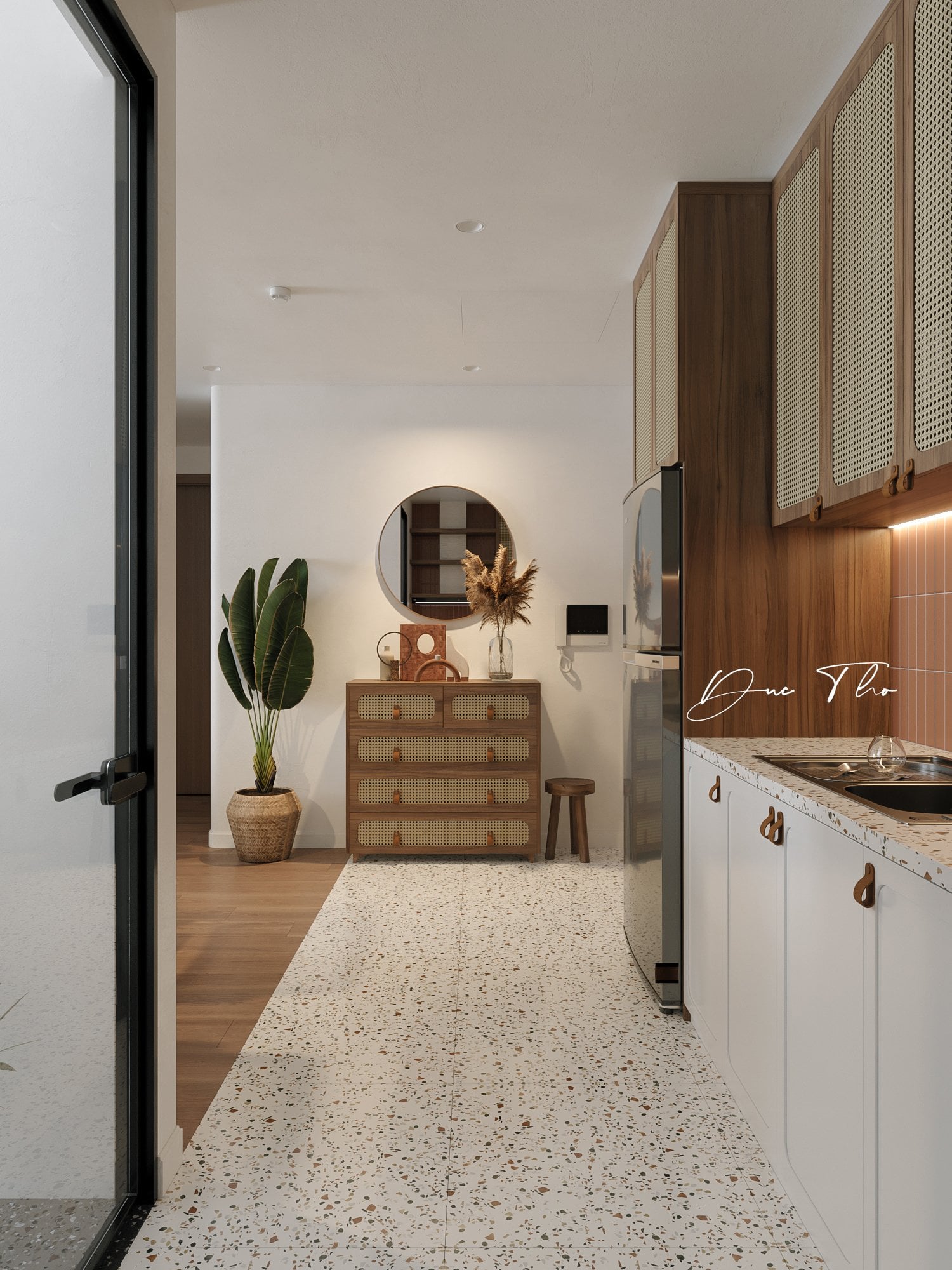 3D Interior Model Kitchen Living room 0258 Scene 3dsmax