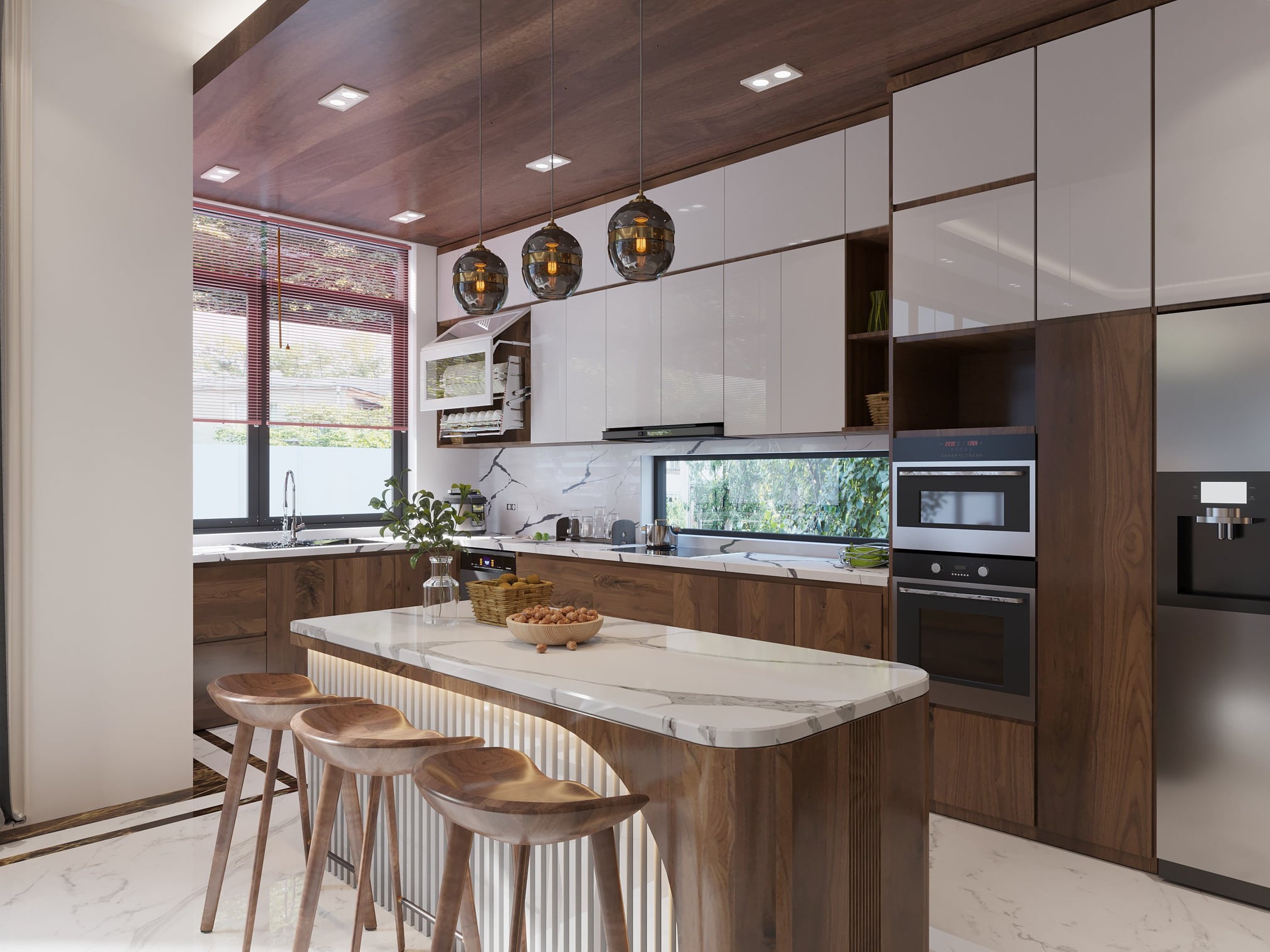 3D Interior Model Kitchen Living room 0259 Scene 3dsmax