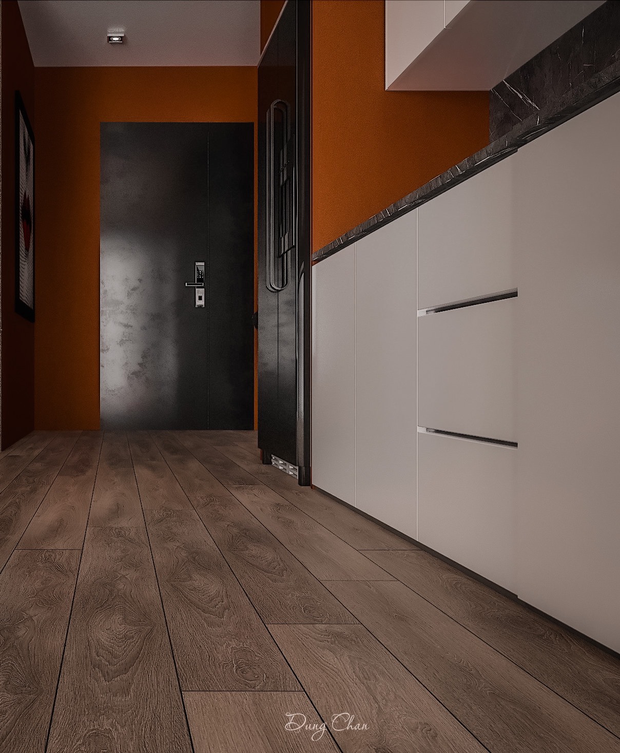 3D Interior Model Kitchen Living room 0261 Scene 3dsmax