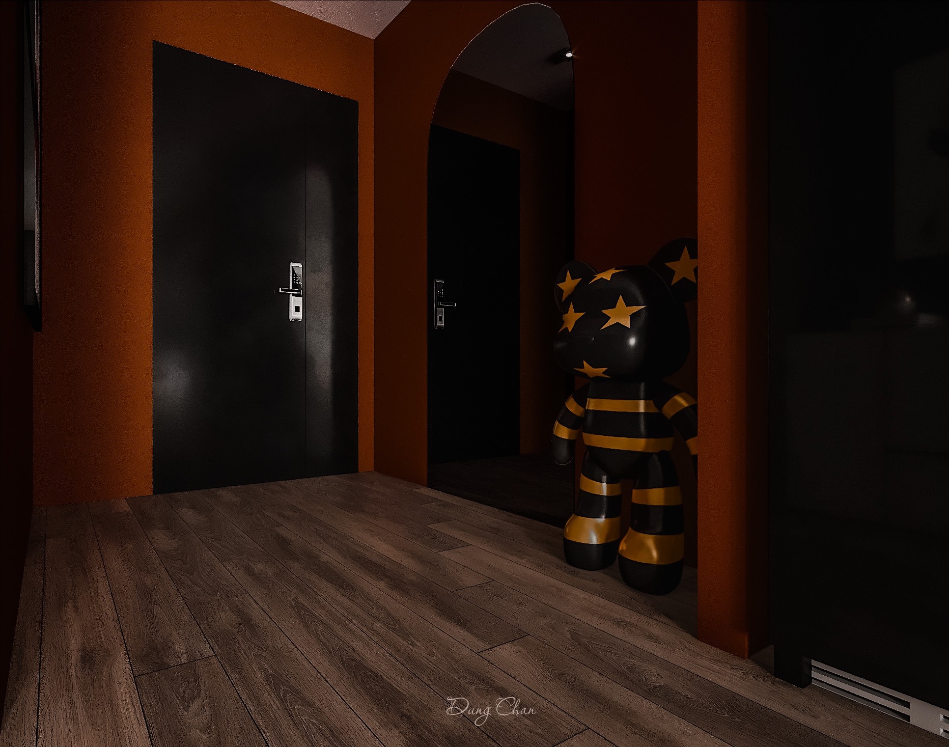 3D Interior Model Kitchen Living room 0261 Scene 3dsmax