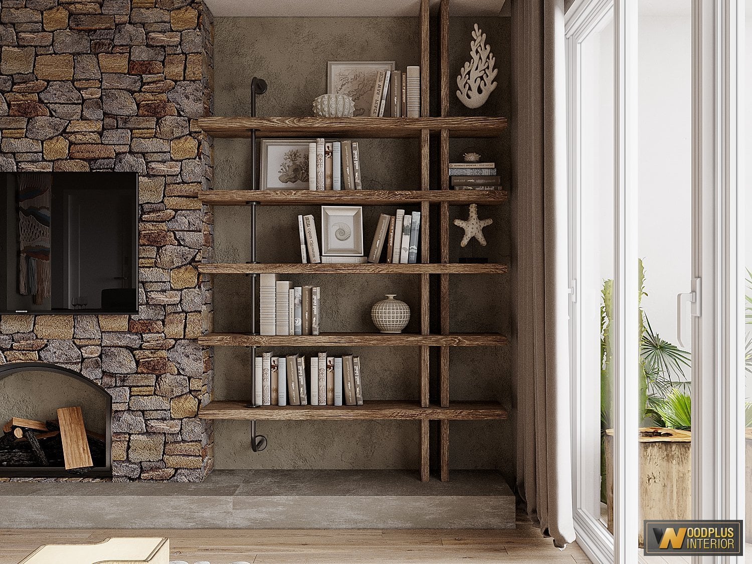 3D Interior Model Kitchen Living room 0263 Scene 3dsmax