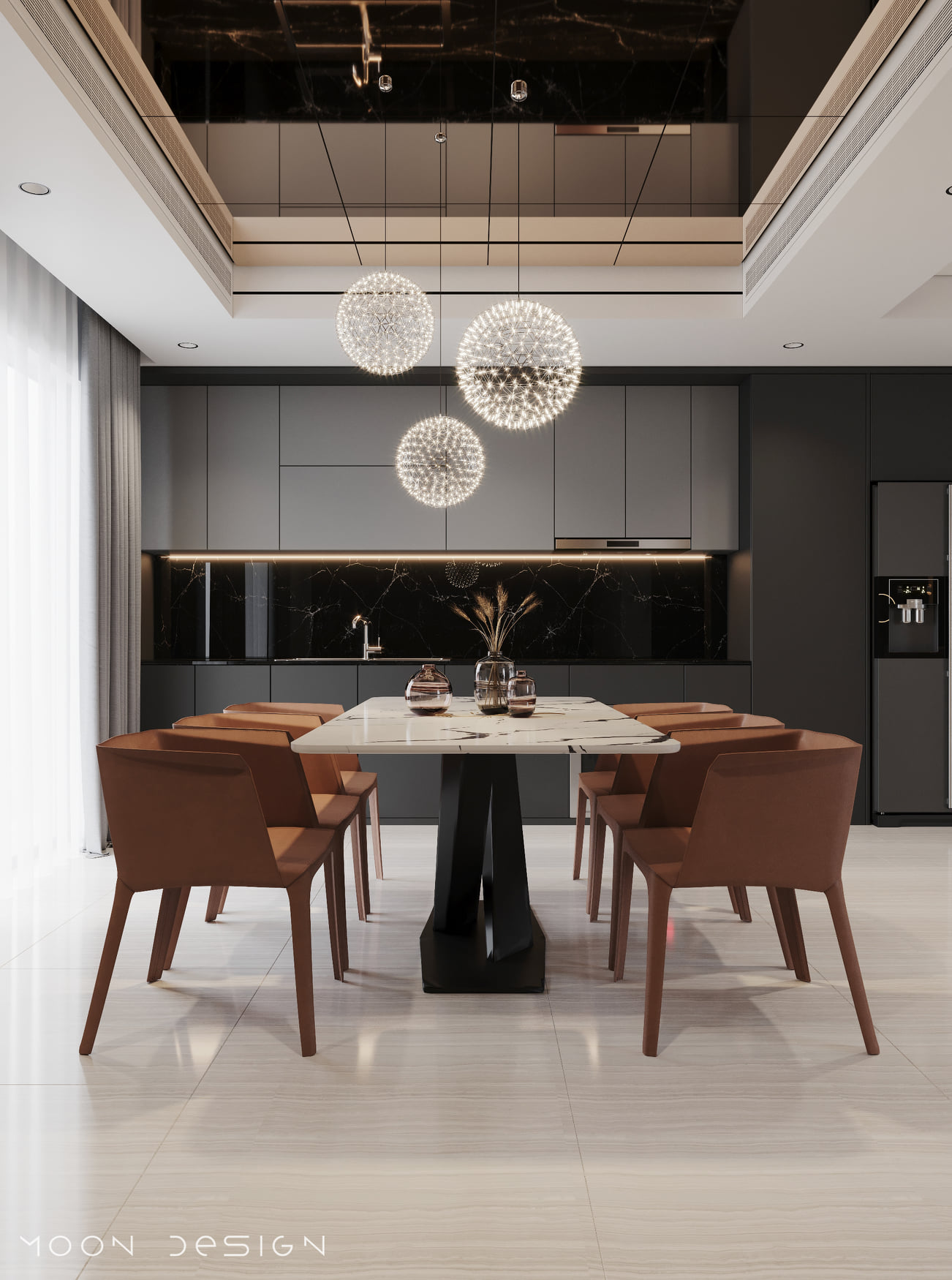 3D Interior Model Kitchen Living room 0265 Scene 3dsmax